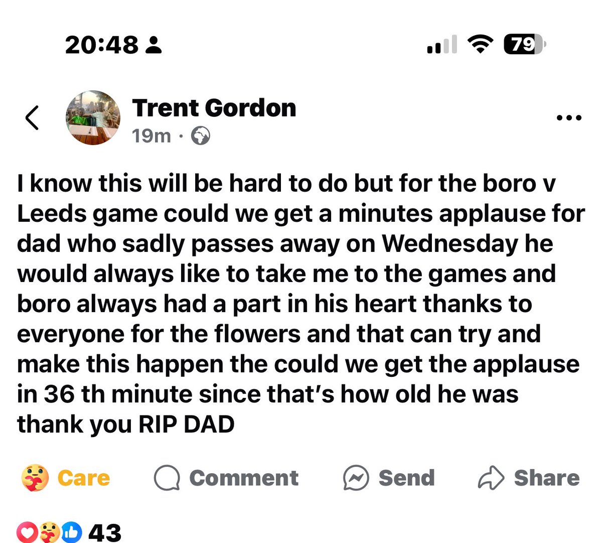Rach Hudson โค๏ธ (@rachelhudson84) on Twitter photo Scott โDottyโ Gordon tragically lost his life in an accident yesterday. Can we make this happen for his son Trent please. RIP Dotty ๐๐ป <a href="/Boro/">Middlesbrough FC</a> <a href="/GazetteBoro/">Gazette Boro</a> <a href="/GaryAPhilipson/">Gary Philipson</a> <a href="/Twe12thman/">Twe12thman Boro</a> <a href="/BoroWomen/">Middlesbrough FC Women</a> <a href="/RF08/">Red Faction</a> <a href="/fmttmboro/">Fly Me To The Moon</a> <a href="/Boro_Breakdown/">The Boro Breakdown Podcast</a> <a href="/Boropolis/">Boropolis</a> Scott โDottyโ Gordon tragically lost his life in an accident yesterday. Can we make this happen for his son Trent please. RIP Dotty ๐๐ป <a href="/Boro/">Middlesbrough FC</a> <a href="/GazetteBoro/">Gazette Boro</a> <a href="/GaryAPhilipson/">Gary Philipson</a> <a href="/Twe12thman/">Twe12thman Boro</a> <a href="/BoroWomen/">Middlesbrough FC Women</a> <a href="/RF08/">Red Faction</a> <a href="/fmttmboro/">Fly Me To The Moon</a> <a href="/Boro_Breakdown/">The Boro Breakdown Podcast</a> <a href="/Boropolis/">Boropolis</a>