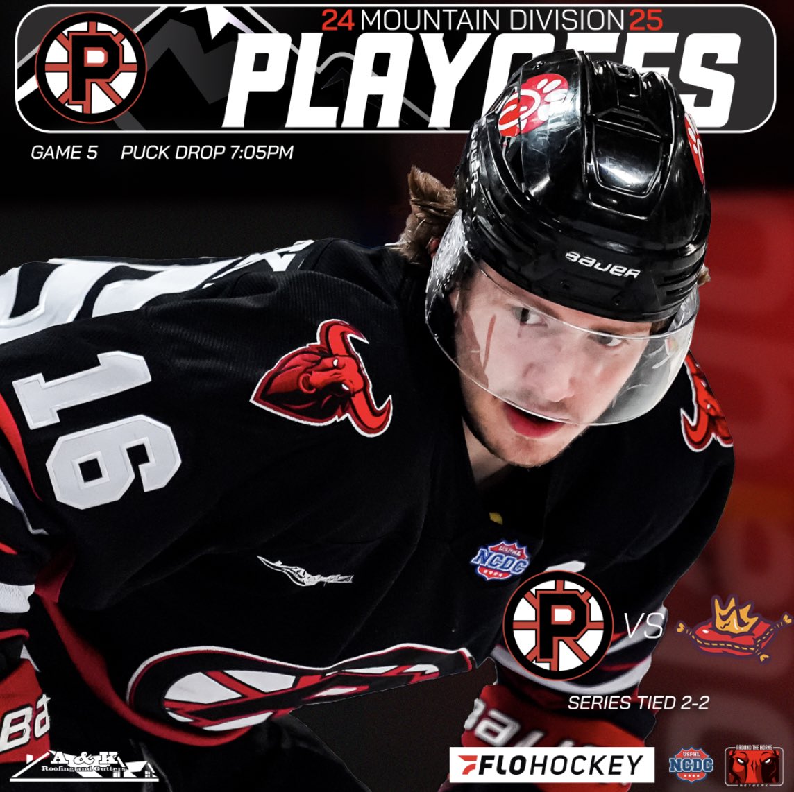 IT ALL COMES DOWN TO THIS BULLS FANS!
GAME 5 IN IDAHO!
Winner heads to the Mountain Division Finals!

Puck drop 7:05pm!
Catch the action on FloHockeyTV!
<a href="/NCDCJrHockey/">NCDC Hockey</a>