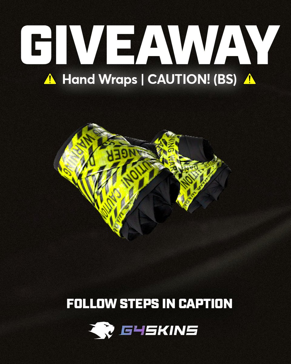 Emil Christensen (@real_heaton) on Twitter photo CAUTION! Another giveaway is here, powered by <a href="/g4skinsdotcom/">G4SkinsCOM</a>! 🫵
One lucky winner will take home these:
⭐ Hand Wraps | CAUTION! (BS)
To join follow these steps:
1. Follow <a href="/Real_HeatoN/">Emil Christensen</a> & <a href="/g4skinsdotcom/">G4SkinsCOM</a>
2. Repost
3. Tag 3 Friends in the comments
Winner will be drawn May CAUTION! Another giveaway is here, powered by <a href="/g4skinsdotcom/">G4SkinsCOM</a>! 🫵
One lucky winner will take home these:
⭐ Hand Wraps | CAUTION! (BS)
To join follow these steps:
1. Follow <a href="/Real_HeatoN/">Emil Christensen</a> & <a href="/g4skinsdotcom/">G4SkinsCOM</a>
2. Repost
3. Tag 3 Friends in the comments
Winner will be drawn May