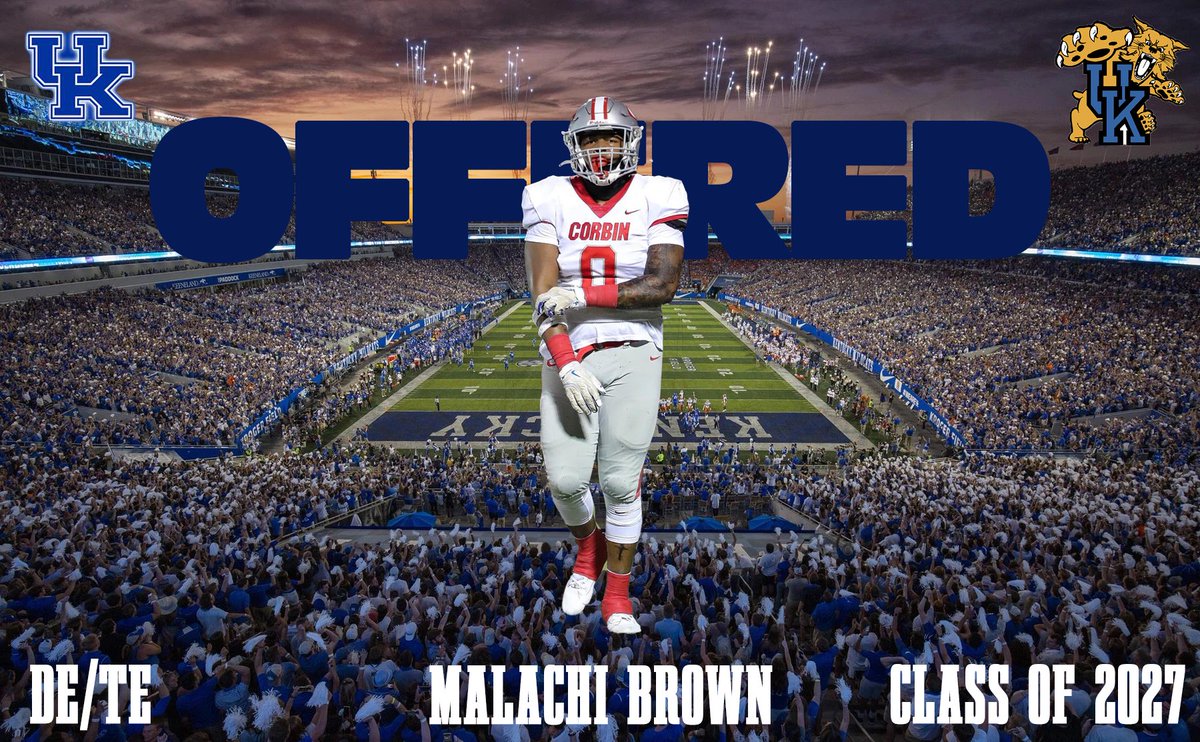 Malachi Brown (@304mali) on Twitter photo After the conversation with Vince marrow excited to be offered by my in state school university of Kentucky <a href="/vincemarrow/">CoachMarrowUK</a> <a href="/UKCoachStoops/">Mark Stoops</a> <a href="/Bigstew9/">Anwar Stewart</a> <a href="/coachsalmons1/">Luke Salmons</a> <a href="/RedhoundFball/">Redhound Football</a> After the conversation with Vince marrow excited to be offered by my in state school university of Kentucky <a href="/vincemarrow/">CoachMarrowUK</a> <a href="/UKCoachStoops/">Mark Stoops</a> <a href="/Bigstew9/">Anwar Stewart</a> <a href="/coachsalmons1/">Luke Salmons</a> <a href="/RedhoundFball/">Redhound Football</a>
