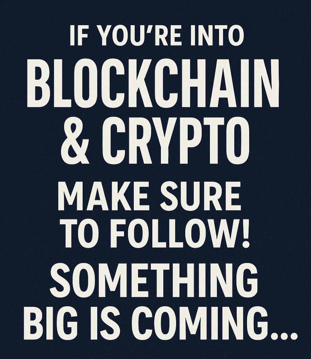🚀 If you're into #Blockchain, #Crypto, and want to be part of a groundbreaking project before anyone else, make sure to follow! Big things are coming... 

#Solana #CryptoCommunity #BTC