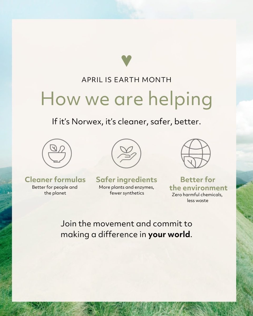 SuzanneRHolt's tweet image. April is Earth month!

It is a great time to reassess how you could make changes to live more sustainably!

What are some changes you think could be made this year?

Find ideas here👉 norwex.com

#Norwex #Earthmonth #ecofriendly #sustainable #greenliving