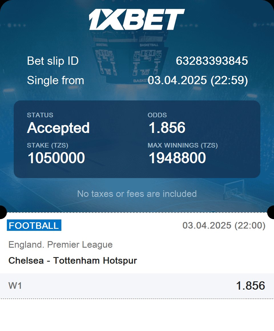 Watu_Mikeka's tweet image. SINGLE BET 

Kampuni ni 1XBET
