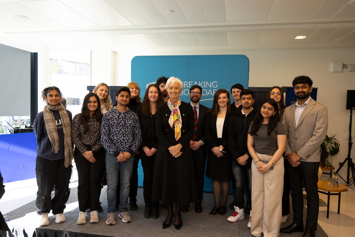 UCD Economics (@economicsucd) on Twitter photo Yesterday, our <a href="/EconomicsUCD/">UCD Economics</a> students had a truly inspiring meeting with <a href="/ecb/">European Central Bank</a> President Christine <a href="/Lagarde/">Christine Lagarde</a>. She discussed some of the defining issues of our time—geopolitics, trade, climate change, housing. 1/ Yesterday, our <a href="/EconomicsUCD/">UCD Economics</a> students had a truly inspiring meeting with <a href="/ecb/">European Central Bank</a> President Christine <a href="/Lagarde/">Christine Lagarde</a>. She discussed some of the defining issues of our time—geopolitics, trade, climate change, housing. 1/