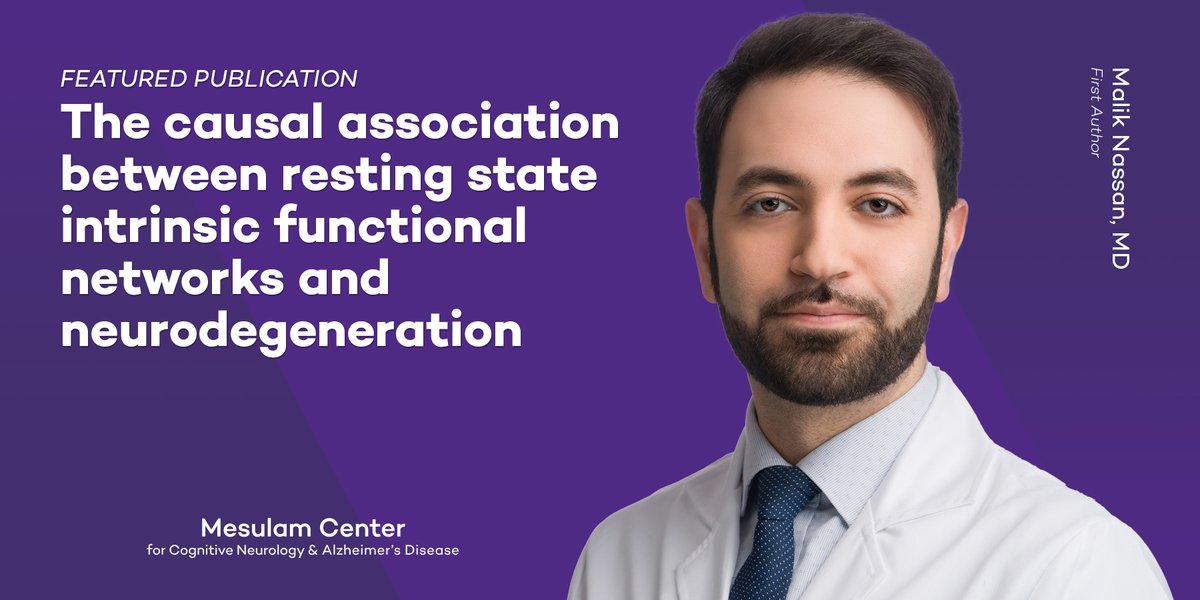 Mesulam Center at Northwestern (@numesulamcenter) on Twitter photo Malik Nassan, MD was the primary author on a recent publication, "The causal association between resting state intrinsic functional networks and neurodegeneration."
Read more: academic.oup.com/braincomms/art…
<a href="/braincomms/">@BrainComms</a> Malik Nassan, MD was the primary author on a recent publication, "The causal association between resting state intrinsic functional networks and neurodegeneration."
Read more: academic.oup.com/braincomms/art…
<a href="/braincomms/">@BrainComms</a>