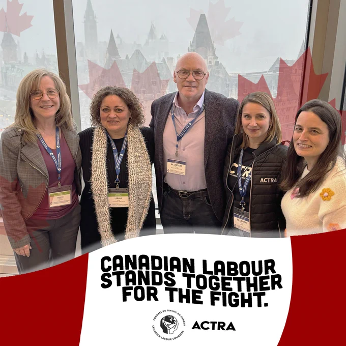 Image from ACTRA National (@ACTRAnational)