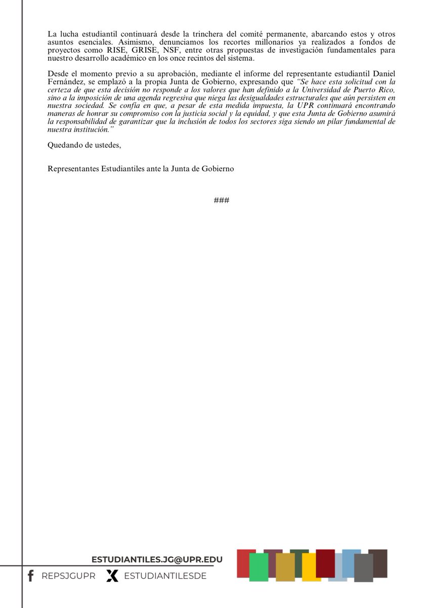 COMUNICADO OFICIAL: TRANSFERENCIA DE LAS FACULTADES DEL COMITÉ ESPECIAL DE ADEI AL RECIÉN CREADO COMITÉ DE ASUNTOS ESTUDIANTILES