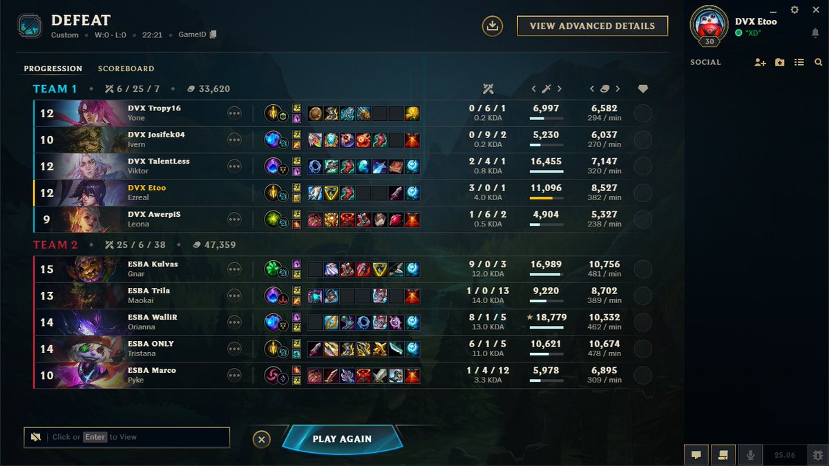 Not the best games from us :/  but we will prepare better for next games! 

GG <a href="/esubacz/">eSuba</a> Academy!