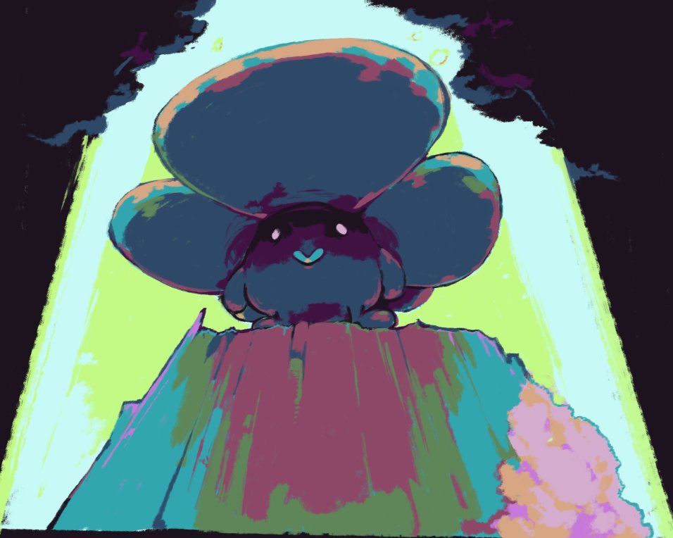 ShaunSmallest's tweet photo. Greyscale art challenge, but Vileplume. https://t.co/piNugSn7ke