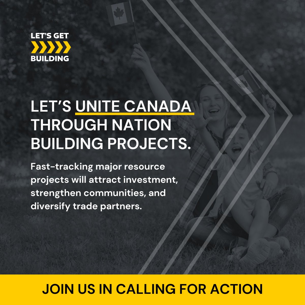 We launched the Let’s Get Building campaign to move nation-building projects forward to generate jobs and drive our economy.

Unfortunately, more critical projects will be delayed or cancelled unless the approvals process is improved.

shorturl.at/rkK4t

Sign the petition