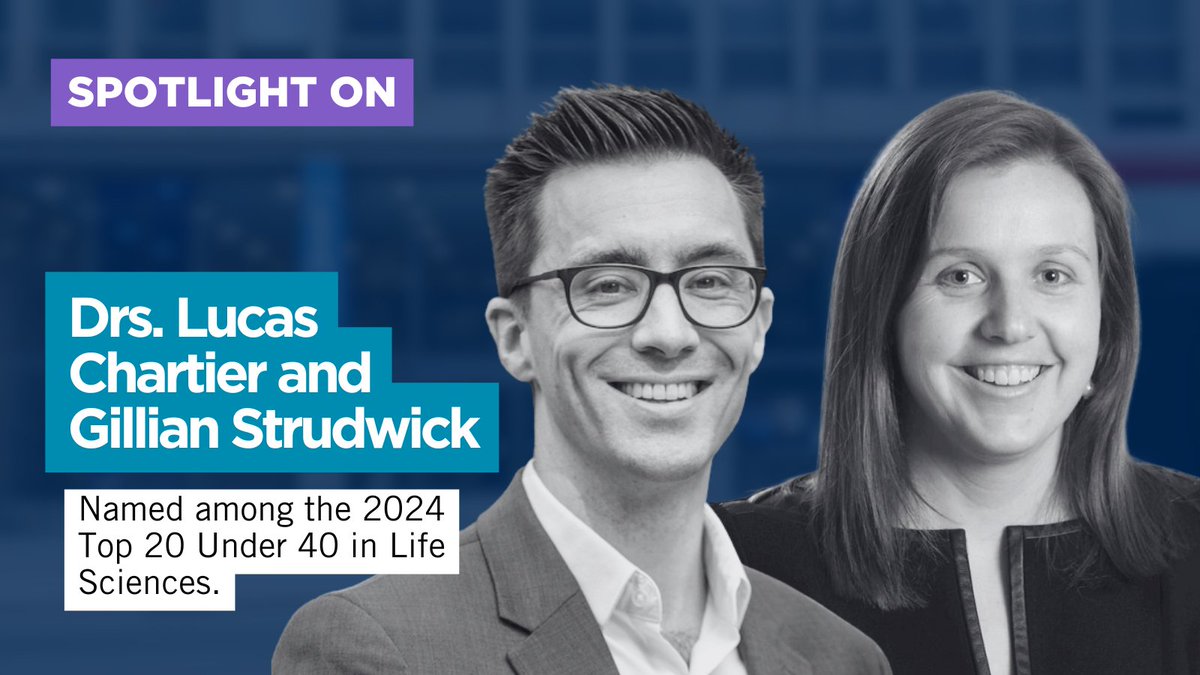 Spotlight on IHPME Faculty members Dr. Lucas Chartier and Dr. Gillian Strudwick, who were both named among the Top 20 Under 40 in Canadian Life Sciences.

Read more about it here: tinyurl.com/3v7p9nuj