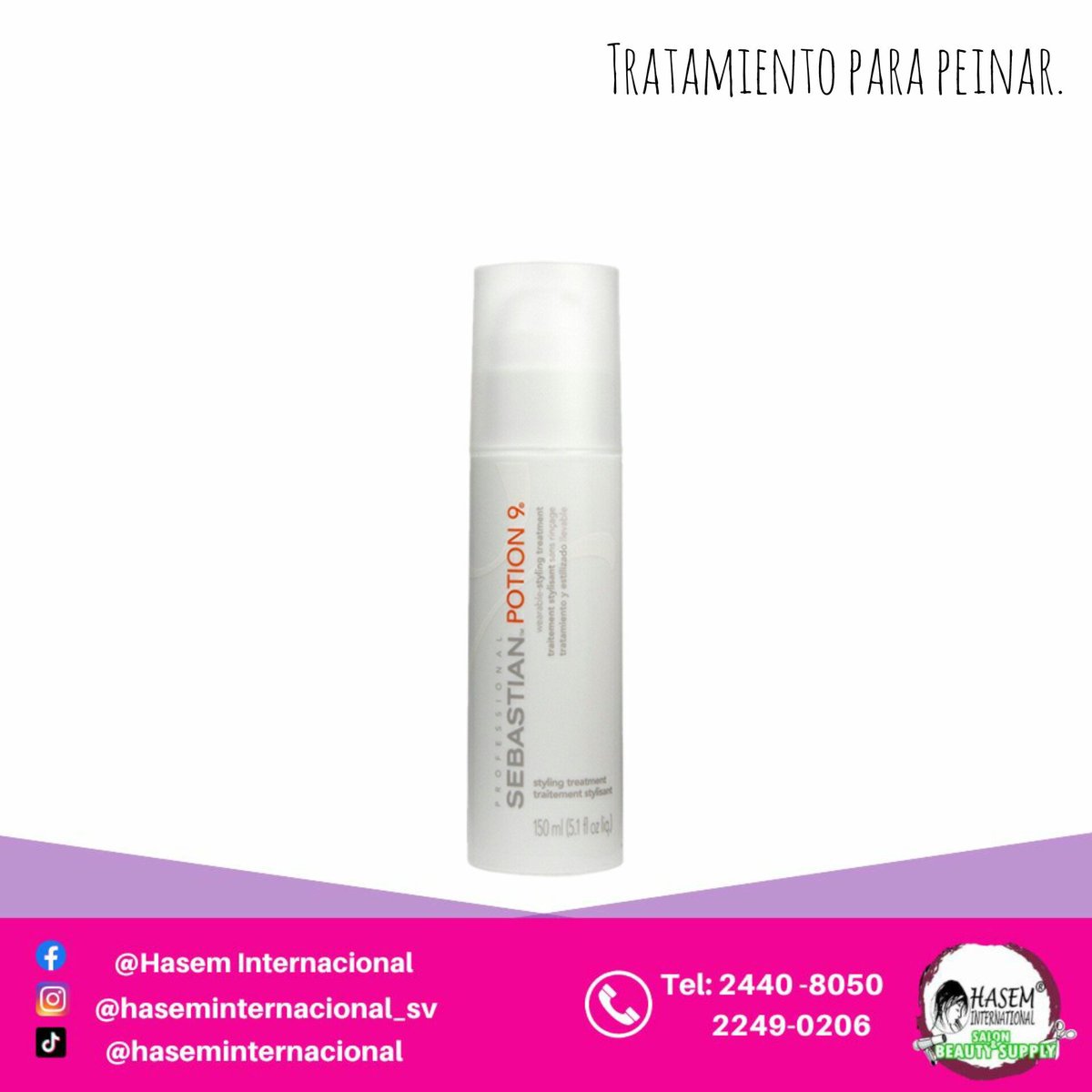 DT_Hasem's tweet photo. Formulado con ingredientes botánicos activos. Ayuda a recuperar la condición natural del cabello. Da increíble brillo y suavidad. Promueve estilo manejable. Sin peso, sin acumulación.
Precio: $31.97 #HasemInternacional #BellezaTuAlcance #LineasProfessionales https://t.co/pcz9FgzFEd