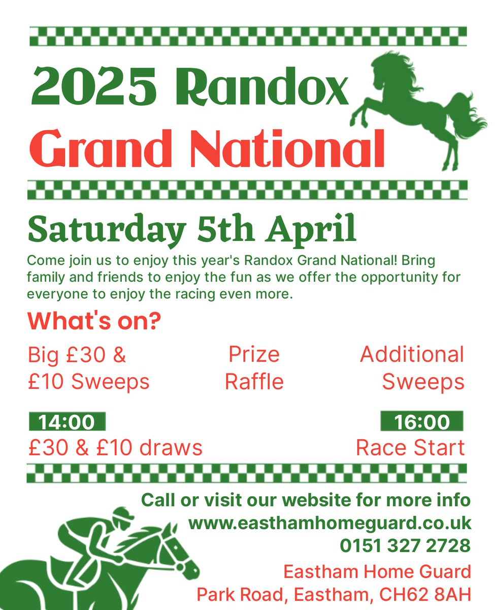 Just a couple of days to go and only a limited number of Big Sweep entries left! Don't miss out and purchase yours over the phone or at the Club ahead of the big day! #GrandNational #AintreeFestival
