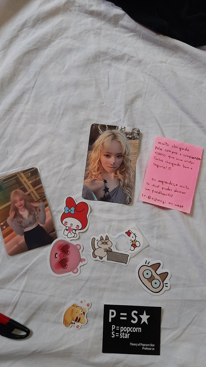 3101captor's tweet photo. feedback positivo pra @yizhouzi que me vendeu essa winter ratinha perfeita ❤ a compra foi tranquila, veio super bem embalada e com esses mimos fofissimos!! https://t.co/NTtzechnJg