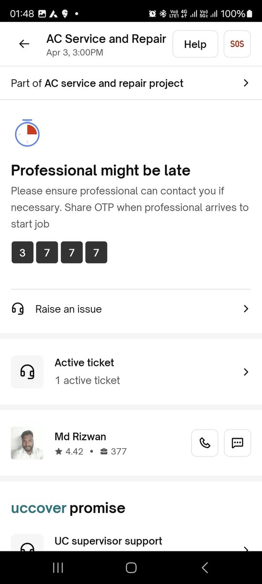 Ah_Madifti's tweet photo. @UC_Assist What a beautiful joke... Someone was to get back to me between 8 to 8.30 PM which never happened. Pata nahi ye service professional kaise aa raha hai. Almost 11 hours ke baad bhi nahi pahunch paya bechara. Paise poore chahiye,  service can wait. EPIC !!! https://t.co/ibqb7vUB4u