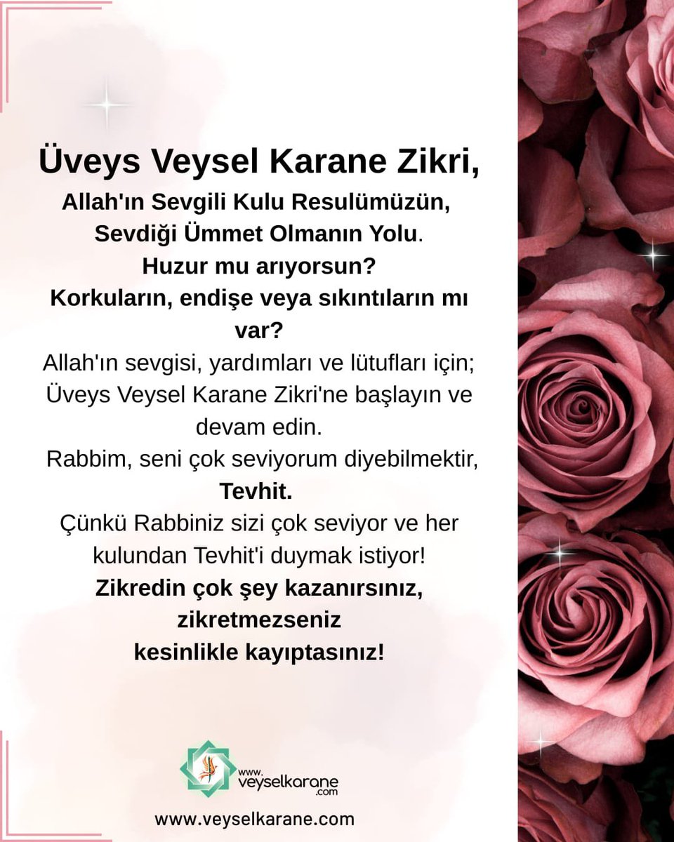 UveysleriS's tweet photo. 124.000 Peygamberin ortak konusu Tevhit.
Allah bir kutsi sözünde buyuruyor ki;
'La İlahe İllallah, diyen benim kaleme sığınır."
"En şerefli söz La ilahe illallah'tır."

@veyselkarane
Üveys Veysel Karane Zikri'ni Yaşamanız Gerekir!
Yaşa ve Gör! https://t.co/TigjGMagpS