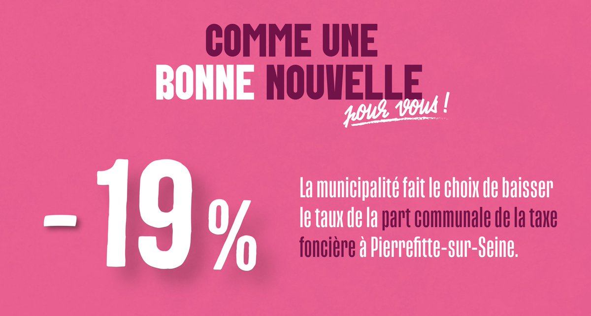 Adoption des taux de fiscalité locale et du budget 2025. 
Grâce à l’harmonisation fiscale de la Commune nouvelle, la part communale du taux de taxe foncière baisse de 19% à Pierrefitte-sur-Seine en 2025 pour s’aligner sur le taux de Saint-Denis.