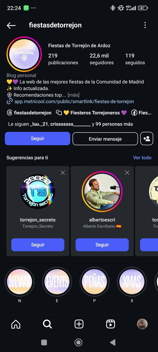 dennistas, necesito que escribais a esta cuenta para que traigan a <a href="/dennaoficial/">Denna</a> a las fiestas de Torrejón, los conciertos son gratis y es en Madrid 🫶🏽
cuantos mas lo pidamos, mas posibilidades hay de que venga tanto en mayo, junio o septiembre que es cuando tenemos fiestas ❤️