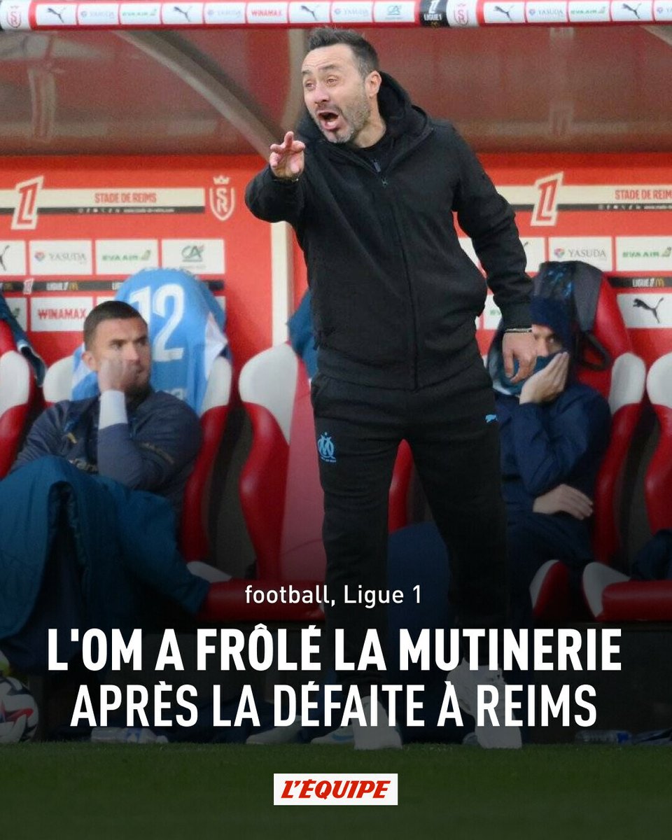 Lundi, Roberto de Zerbi a annoncé à son groupe qu'il ne les entraînerait pas, jugeant leur attitude indigne. Lassé par cette nouvelle vexation, le vestiaire de l'OM a un temps refusé de chausser les crampons
➡️ l.lequipe.fr/DgI