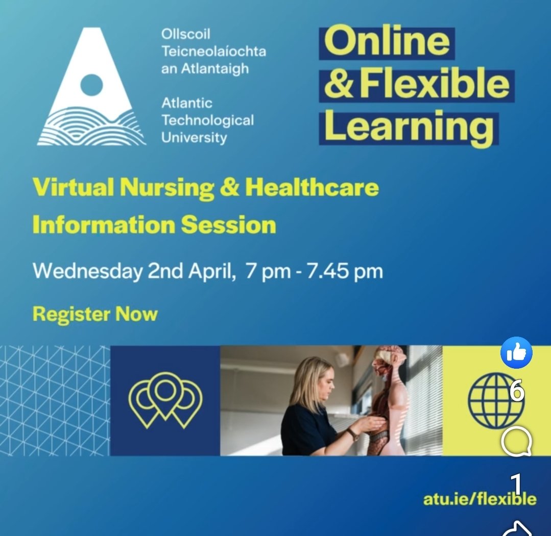 Louise McBride - Be Kind ππ (@louisemcb_lyit) on Twitter photo Thanks to those who joined last evening Info Session - Nursing & Healthcare CPD Opportunities
atu.ie/study/online-f⦠<a href="/atu_ie/">Atlantic Technological University</a> <a href="/ATUDonegal_/">ATU Donegal</a> <a href="/ATUStAngelas/">ATU St Angelas</a> <a href="/ATU_Mayo/">ATU Mayo</a> <a href="/ATU_OFPDGalMayo/">ATU Online, Flexible & Prof Dev Galway-Mayo</a> Thanks to those who joined last evening Info Session - Nursing & Healthcare CPD Opportunities
atu.ie/study/online-f⦠<a href="/atu_ie/">Atlantic Technological University</a> <a href="/ATUDonegal_/">ATU Donegal</a> <a href="/ATUStAngelas/">ATU St Angelas</a> <a href="/ATU_Mayo/">ATU Mayo</a> <a href="/ATU_OFPDGalMayo/">ATU Online, Flexible & Prof Dev Galway-Mayo</a>