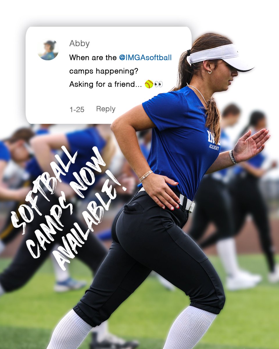 You want it, you got it! 🥎 Level up your game with elite coaching at IMG Academy Camps &amp; enjoy a free year of IMG Academy+ Essentials for expert guidance on confidence, focus, nutrition &amp; more!