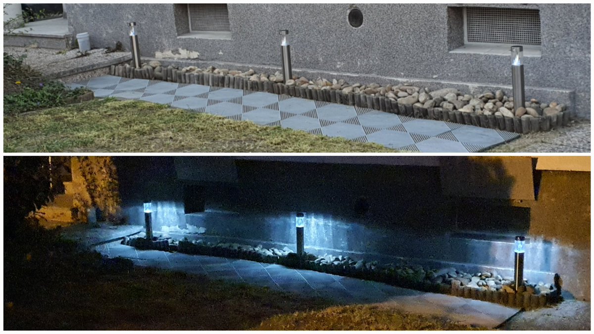 JurgenSpiess's tweet image. #solarLED #wegeleuchte
Bei der #Gartenarbeit haben wir die drei Wegeleuchten aus dem Garten an sinnvolle Stellen umgesetzt...
...nachdem es im Winter einen eiligen Besucher im Dunkeln fast die Stufe hinunter gewedelt hat, sind die Teile jetzt gut platziert.

Sicherheit geht vor!