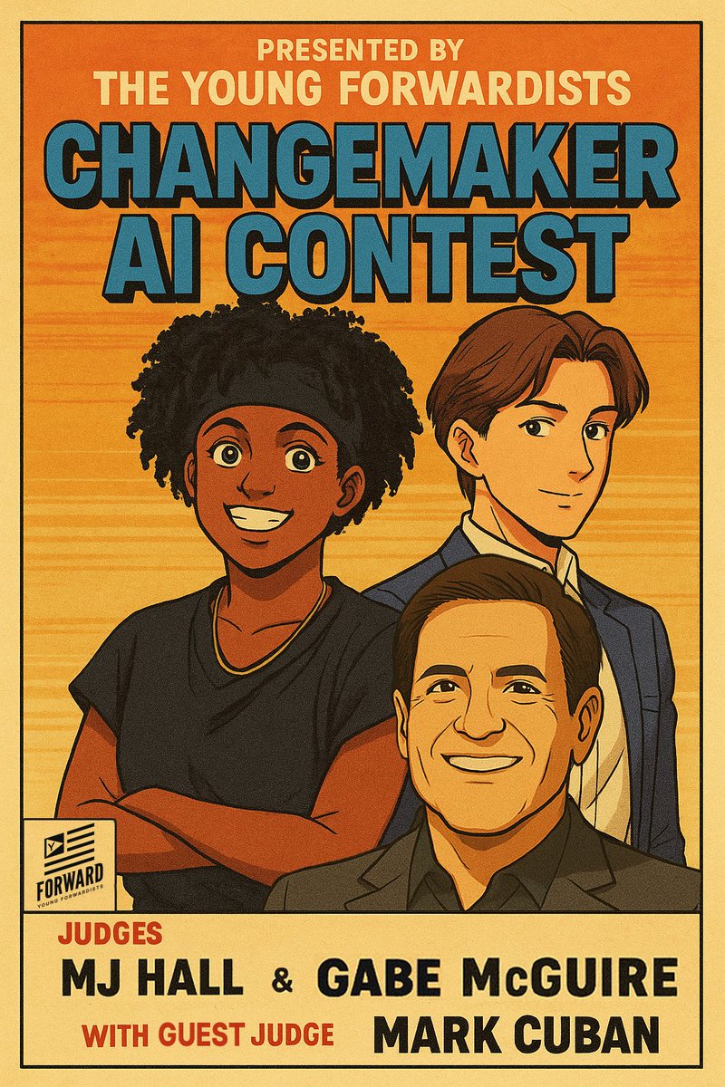 Forward Party (@fwd_party) on Twitter photo 🤖ANNOUNCEMENT TIME🤖
We promised you full details on how YOU can take part in strengthening democracy through the power of AI-generated memes and have your work judged by <a href="/mcuban/">Mark Cuban</a>.
Soon = now 🔥
We and the <a href="/youngforwardist/">Young Forwardists</a> are proud to reveal the details of our contest. Could 🤖ANNOUNCEMENT TIME🤖
We promised you full details on how YOU can take part in strengthening democracy through the power of AI-generated memes and have your work judged by <a href="/mcuban/">Mark Cuban</a>.
Soon = now 🔥
We and the <a href="/youngforwardist/">Young Forwardists</a> are proud to reveal the details of our contest. Could