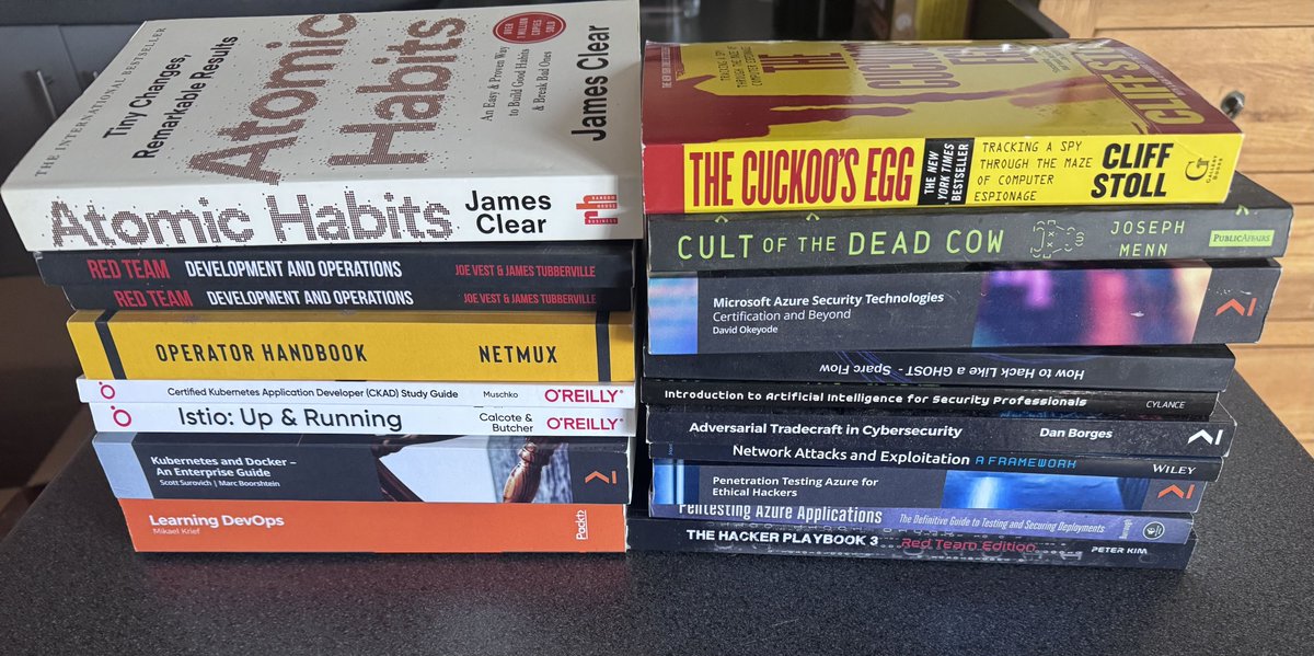 Big thanks to <a href="/AnthonySecurity/">Anthony.</a> for donating his book collection to B2600! These will be put to good use! 📚