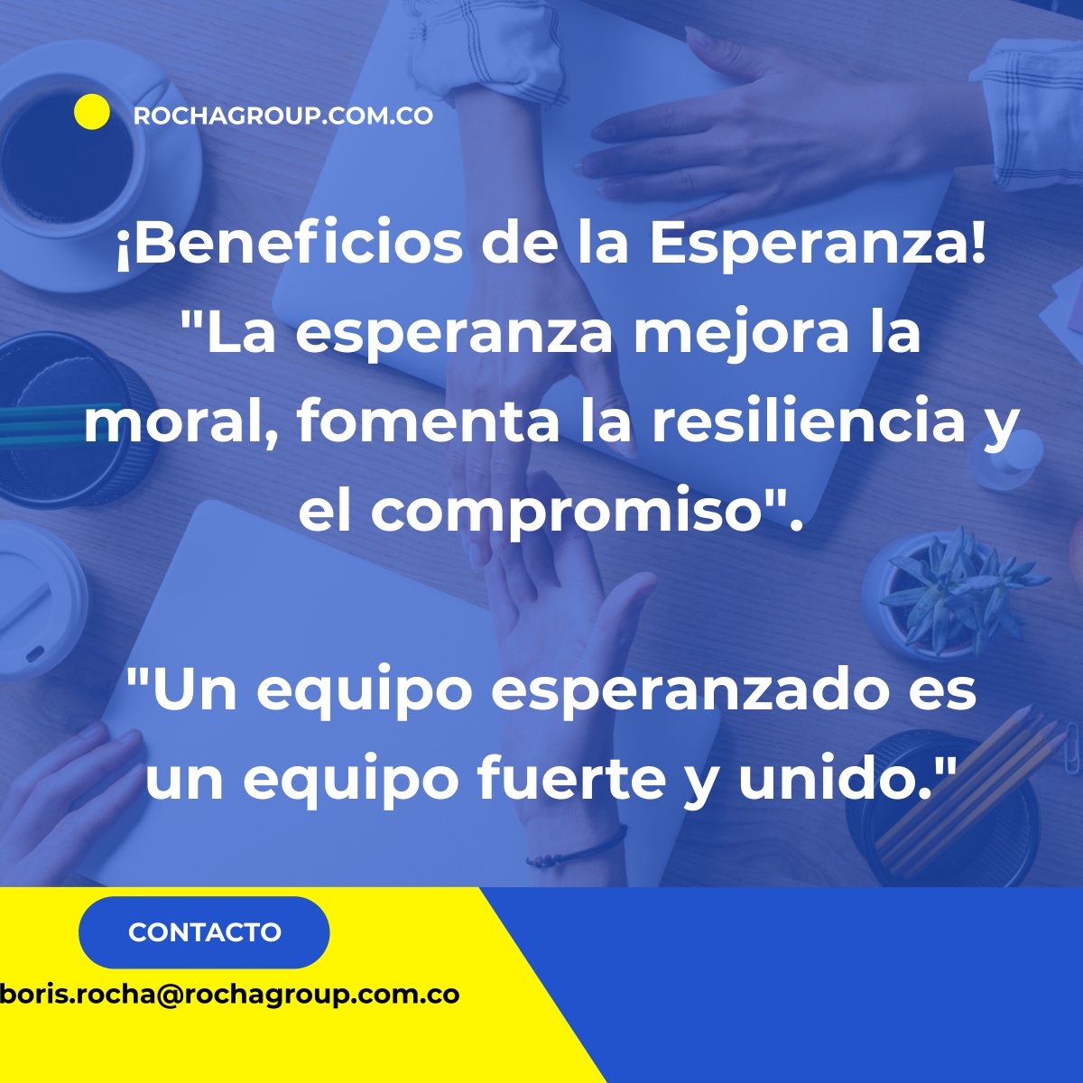 Borisroche's tweet image. El Poder de la Esperanza en el Liderazgo

En el entorno empresarial actual, la capacidad de los #Lideres para inspirar #esperanza es más crucial que nunca. 

Es cuando debemos trabajar con enfoque y fortalecernos como humanidad y es, desde la #esperanza en el liderazgo la clave.