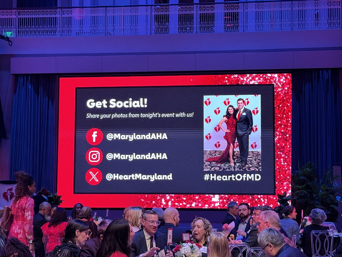 SethShayMartin's tweet image. Great to spend the evening with the @hopkinsheart crew at the @heartmaryland Heart of Maryland and Night of Impact
Proud to celebrate our star colleague of the evening @ycommodore receiving the Watkins-Saunders Award and leading us in carrying the AHA torch
#HeartOfMD