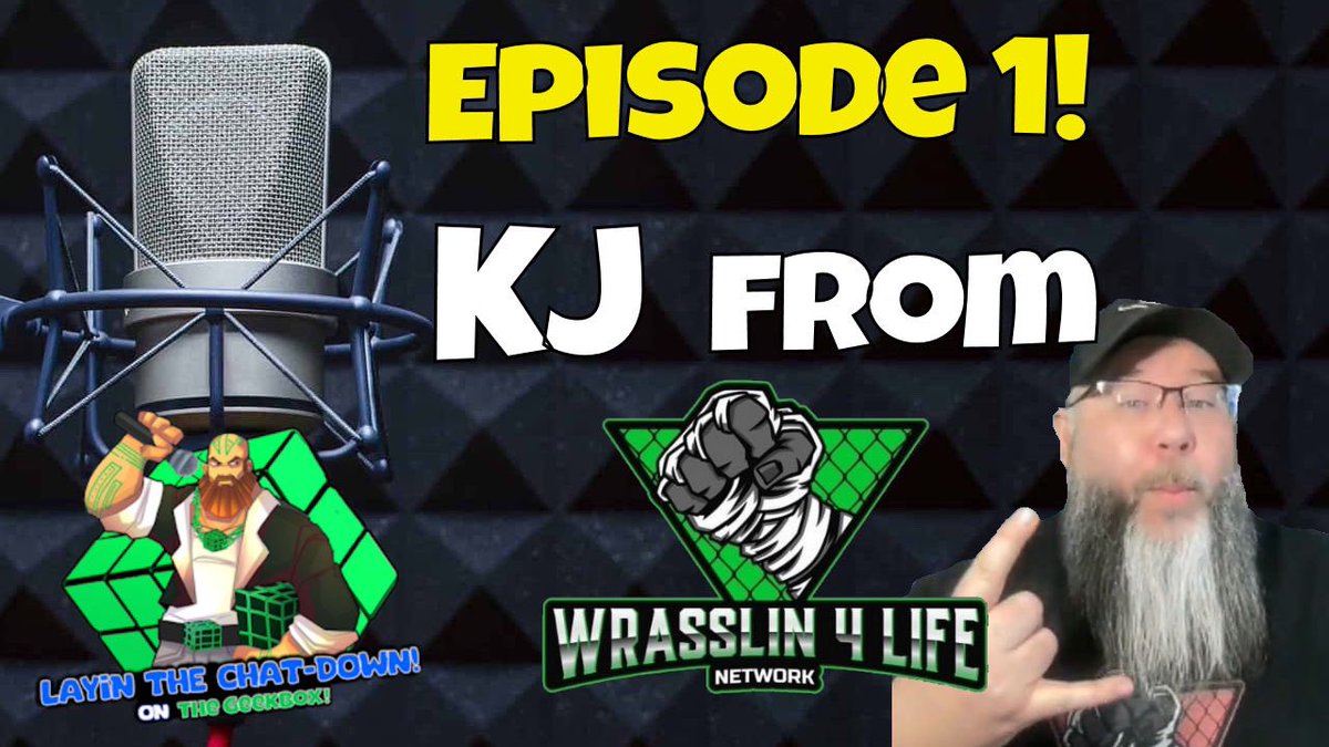 Wrasslin4lifeN's tweet photo. Friday April 4 - 11AM ET on YouTube
Our friend @thegeekbox_yt Premiers Episode 1 of Layin the Chat Down feat @mreverynight!
Don’t miss out! click Now!
https://t.co/gfIcRci0wv
#wwe #aew #wrestlingpodcast #geekbox #W4LN #WFU #wrestlingfans #prowrestling #tnawrestling #wrestlemania
Episode 1! - KJ from Wrasslin 4 Life!! - Layin The Chatdown!