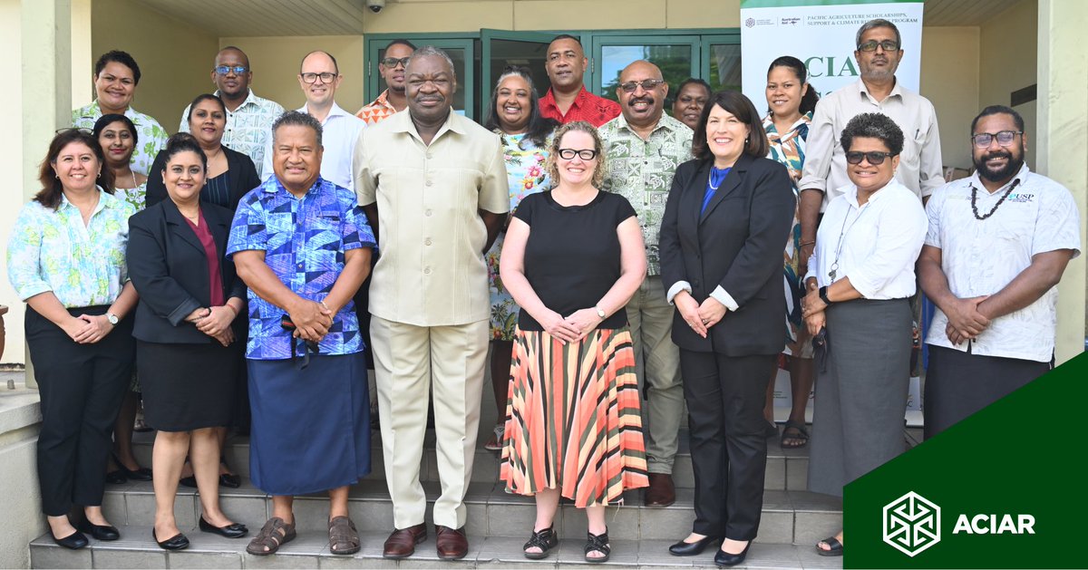 ACIAR CEO (@aciarceo) on Twitter photo Pleased to meet with <a href="/UniSouthPacific/">The University of the South Pacific</a> and <a href="/FNUFiji/">Fiji National University</a> this week in #Fiji. Both universities are long-standing partners of #ACIAR in research and capacity development, including in the delivery of the PASS program. 🤝
<a href="/AusHCFJ/">Peter Roberts</a> Pleased to meet with <a href="/UniSouthPacific/">The University of the South Pacific</a> and <a href="/FNUFiji/">Fiji National University</a> this week in #Fiji. Both universities are long-standing partners of #ACIAR in research and capacity development, including in the delivery of the PASS program. 🤝
<a href="/AusHCFJ/">Peter Roberts</a>