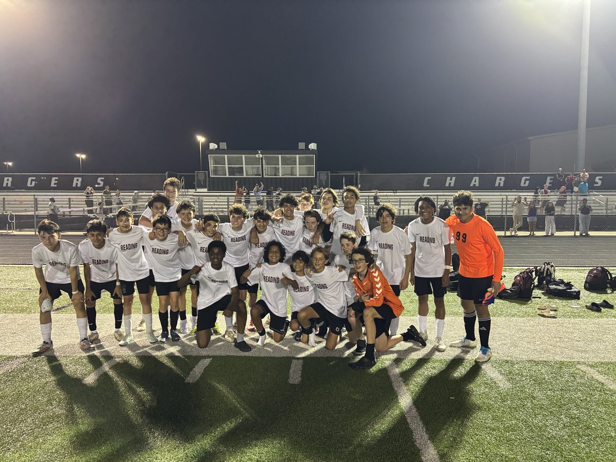 The future of Longhorn Soccer is incredibly bright! Great win tonight for Reading over Lehman 4-3. Very proud of the young Horns! #DominateNeverQuit