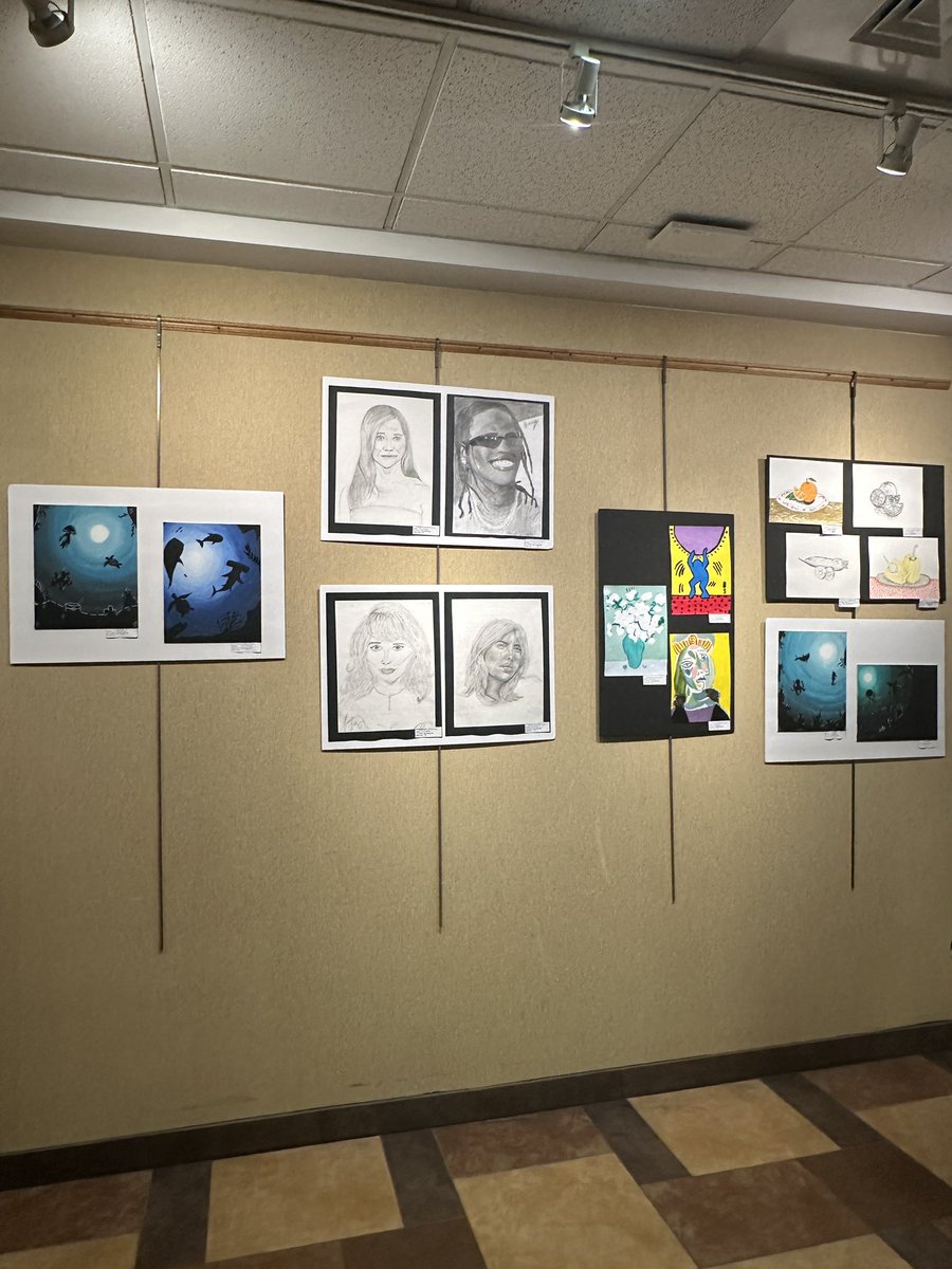 PTHSD 5th-8th Grade Art Show at Crane’s Mill  Art Gallery was curated by Mrs. Matarazzo and Mrs. VanHandle 👩‍🎨🎨 Artwork will be up all month long!

Tonight’s Gallery Opening featured performances from the BMS and CMS Orchestras under the direction of Mr. A and Ms. MacAdams 🎻🎶