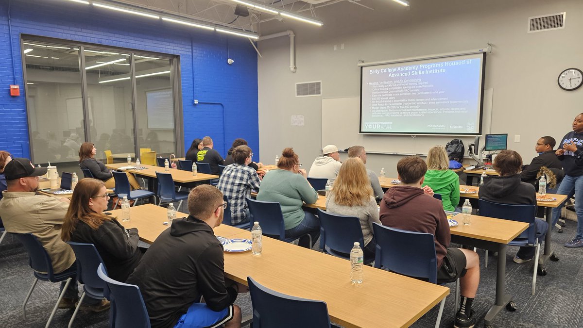 We had several <a href="/NKCSchools/">NKC Schools</a> students check out the <a href="/MCCKansasCity/">MCC Kansas City</a> ATSI campus tonight. Careers in HVAC &amp; Construction are in demand and this is a great opportunity to learn skills &amp; earn industry recognized credentials!