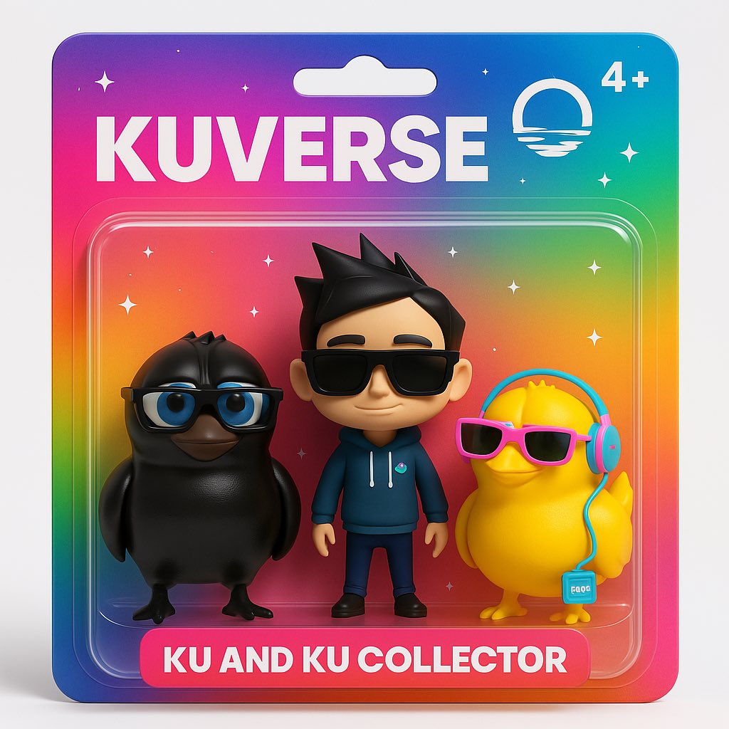 Collectors edition Kuverse box sets. 
Every KU is unique with its own rarity and battle stats. 

Collect them all! 
Ages 4+. 😆