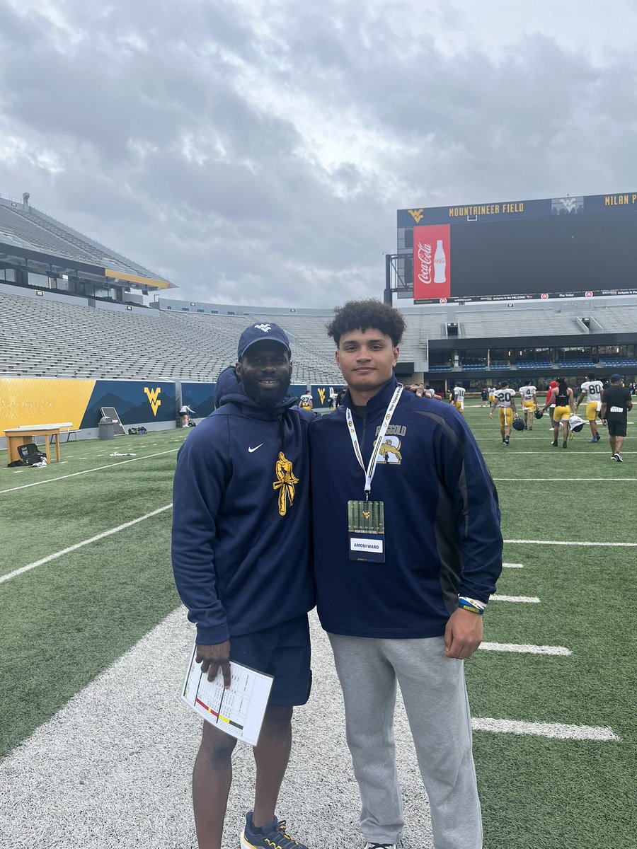 Amoni Ward (@amoni_ward10) on Twitter photo thank you <a href="/WVUfootball/">West Virginia Football</a> for having me at your spring practice today. the atmosphere and intensity was amazing <a href="/RinggoldFball/">Robert Heller</a> <a href="/PA_TodaySports/">PA Today</a> <a href="/WPIAL_Insider/">WPIAL Insider</a> <a href="/PAELITE7v7/">PA Elite 7v7</a> <a href="/noel_devine7/">Noel Devine</a> <a href="/RealCoachRod/">Rich Rodriguez</a> <a href="/CoachLPorter/">Larry Porter</a> <a href="/210ths/">2Tenths Speed & Agility</a> thank you <a href="/WVUfootball/">West Virginia Football</a> for having me at your spring practice today. the atmosphere and intensity was amazing <a href="/RinggoldFball/">Robert Heller</a> <a href="/PA_TodaySports/">PA Today</a> <a href="/WPIAL_Insider/">WPIAL Insider</a> <a href="/PAELITE7v7/">PA Elite 7v7</a> <a href="/noel_devine7/">Noel Devine</a> <a href="/RealCoachRod/">Rich Rodriguez</a> <a href="/CoachLPorter/">Larry Porter</a> <a href="/210ths/">2Tenths Speed & Agility</a>