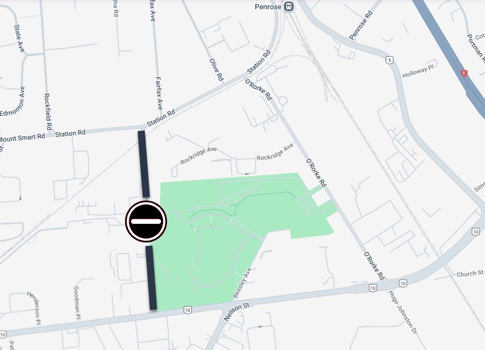 MAURICE RD, PENROSE - 2:25PM
Due to a serious crash, Maurice Rd, between Station Rd and Church St, is now CLOSED. Avoid this area or expect delays with diversions in place affecting all traffic, including bus services. ^ND