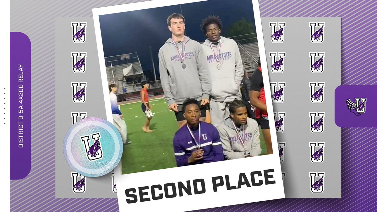 Anna Coyotes XC/ TF (@annacoyotesxctf) on Twitter photo District 9-5A Championships
Congratulations to the Varsity Boys for earning 2nd place in the 4x200 Relay.
They advance to the Area Meet next Friday in Anna!
#CU
<a href="/CoachVRodriguez/">Victor Rodriguez</a> District 9-5A Championships
Congratulations to the Varsity Boys for earning 2nd place in the 4x200 Relay.
They advance to the Area Meet next Friday in Anna!
#CU
<a href="/CoachVRodriguez/">Victor Rodriguez</a>