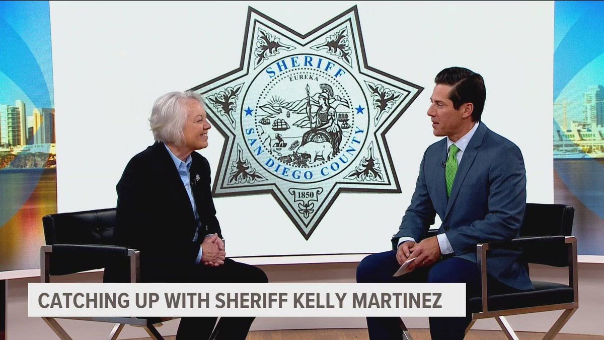 San Diego Sheriff (@sdsheriff) on Twitter photo This week, <a href="/SDSheriff/">San Diego Sheriff</a> Kelly Martinez sat down with <a href="/EricNews8/">Eric Kahnert</a> from <a href="/CBS8/">CBS 8 San Diego</a> Mornings to talk about a number of topics, including an exciting opportunity for one local fifth grader to become honorary Sheriff for the Day.
Click on the link below to watch the interview: This week, <a href="/SDSheriff/">San Diego Sheriff</a> Kelly Martinez sat down with <a href="/EricNews8/">Eric Kahnert</a> from <a href="/CBS8/">CBS 8 San Diego</a> Mornings to talk about a number of topics, including an exciting opportunity for one local fifth grader to become honorary Sheriff for the Day.
Click on the link below to watch the interview: