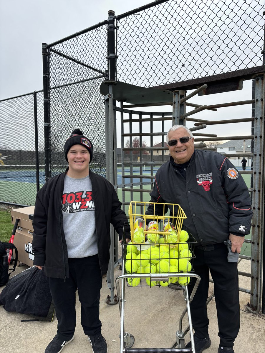 Great start for Boys Tennis today with a 5-1 win vs St Laurence. Good to have my manager Will by my side!
