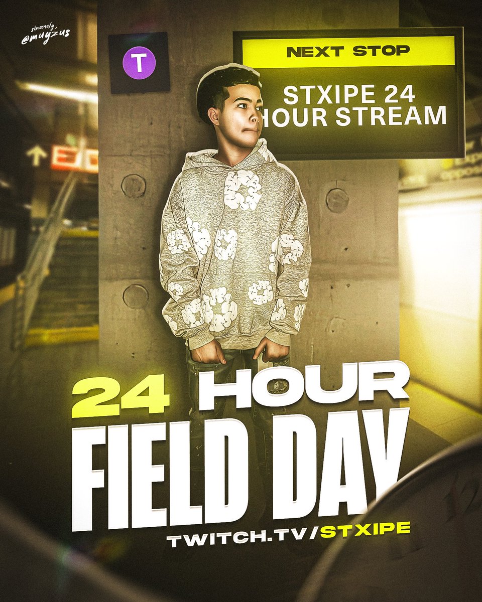 stxipe's tweet image. THEY AINT STOPPING US STXIPE’S FIELD DAY 24 HOUR STREAM SATURDAY 8PM EST‼️😤