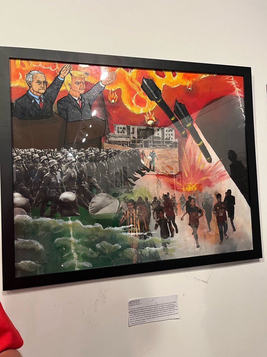 Atlanta International School @AIS_Eagles @kevinjglass 

Is this student artwork on display represent