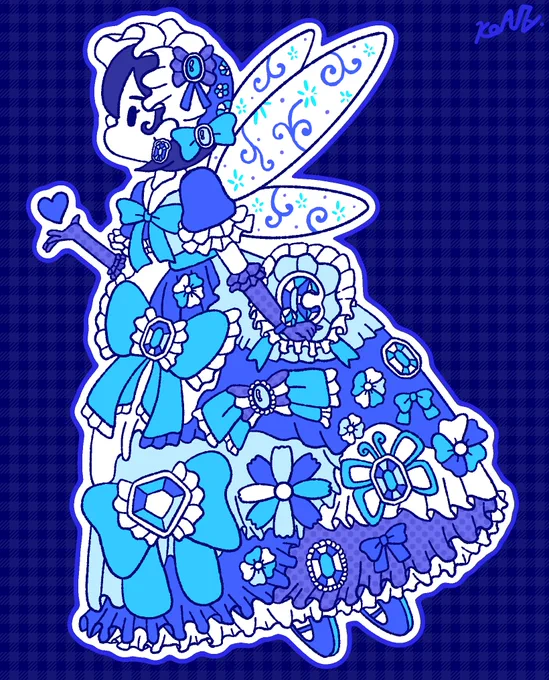 ちょっぴりラグジュアリーな雰囲気の 花や宝石を散りばめたドレスのデザイン