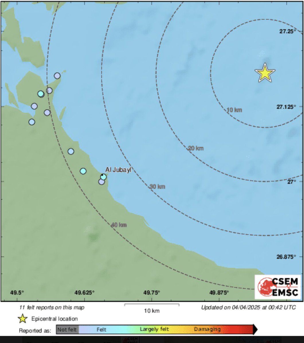 JuveSam's tweet image. الحمدالله على السلامة المدينة الفاضلة .. دول الخليج العربي والجبيل الصناعية بعيدة عن خطوط التماس ومناطق الزلازل إن شاء الله ،،بالمناسبة هذه الهزة  نتيجة للحركة التكتونية بين الصفيحة العربية والصفيحة الايرانية 
الله يحفظ الجميع  ❤️
#الجبيل
#هزة_أرضية