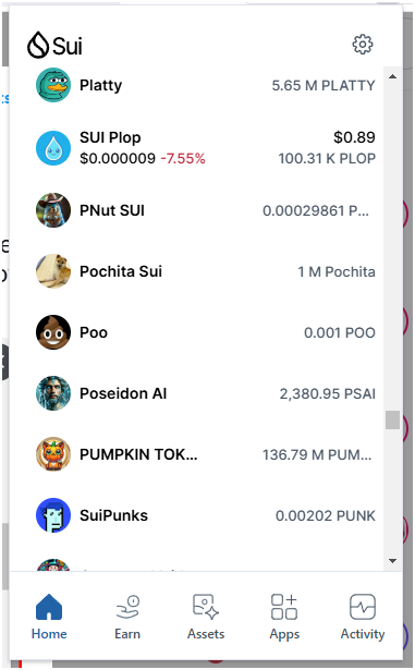 HuntleyDave's tweet photo. Which token has more utility? Which token is used by more people? Which token has a working product? The one with a blue checkmark you would think. No, the more utilized token with a working product, a great game plan, and an established, growing community has not been verified yet. Why? Volume and Market Cap and Price data alone, should not a verified token make. @Mysten_Labs needs to address this problem. I and I'm sure others in the @SuiNetwork community feel that getting a blue checkmark in the Sui Wallet should have defined and clear rules. @ThePumpkinToken deserves a blue checkmark.