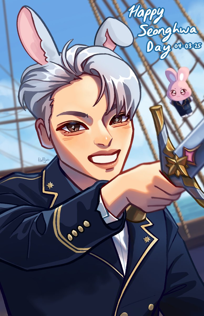 fluffjwi's tweet photo. happy (belated) seonghwa day ⭐️🐰🏴‍☠️🩶

#RunwayStarSeonghwaDay #영원히_빛날_성화야_생일축하해 #seonghwa https://t.co/7QXG6UtFWH