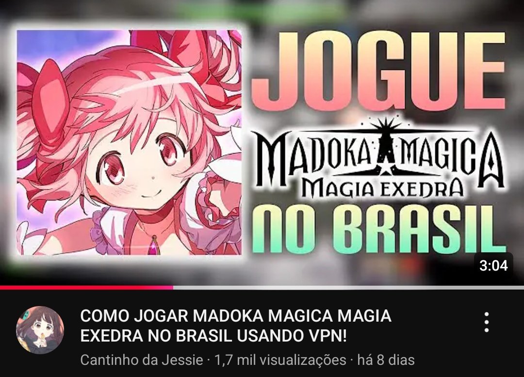 acervomadoka's tweet image. Oi não é patrocínio nem nada mas vi várias pessoas não sabendo baixar magia exedra então temos um vídeo de uma garota mágica ajudando todos
(Link abaixo)