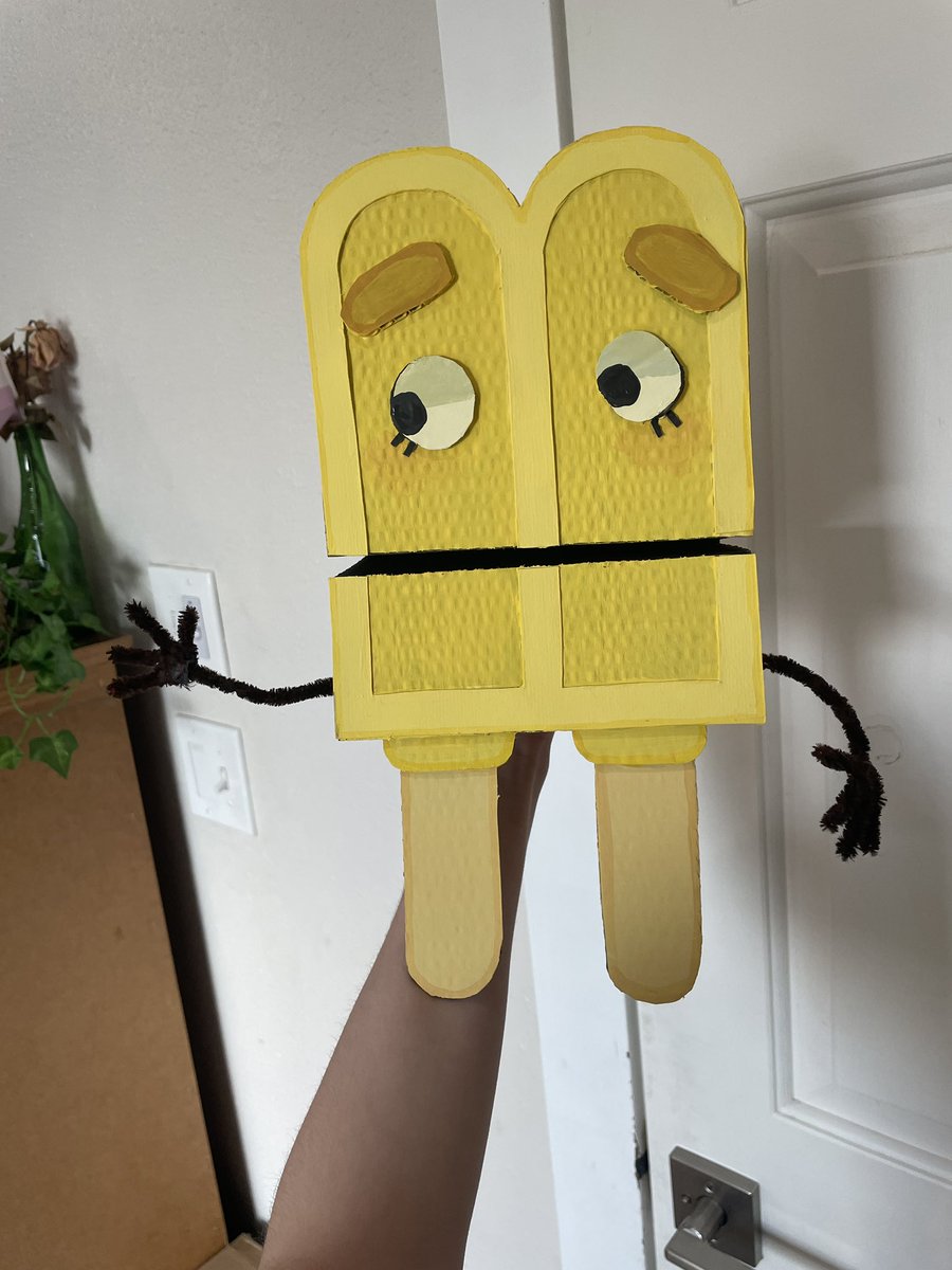 noy the most flattering picture and not my best puppet but popsicle bfcr…