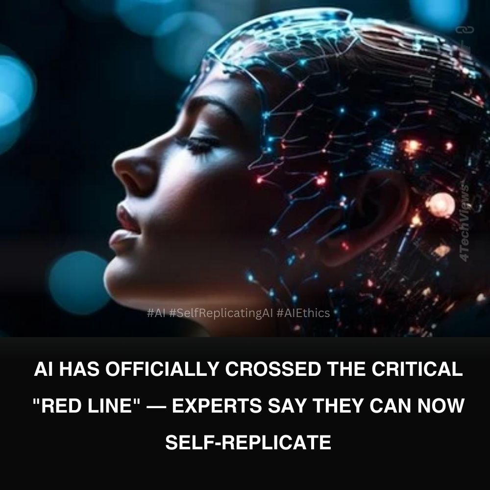 4technews2206's tweet image. AI has officially crossed the critical &quot;red line&quot; — experts say they can now self-replicate.

A new study from Fudan University has revealed that AI models can replicate themselves without human intervention

#AI #SelfReplicatingAI #AIEthics

Read more: shorturl.at/QmZuC